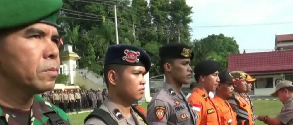 Pemkab Merangin Gelar Apel Siaga Bencana Banjir Dan Longsor