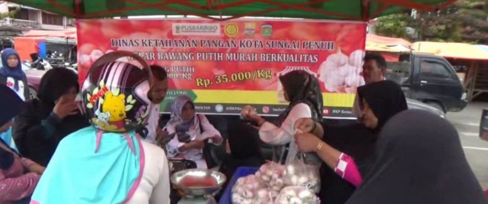 Bawang Putih Mahal, Operasi Pasar Diserbu Pembeli