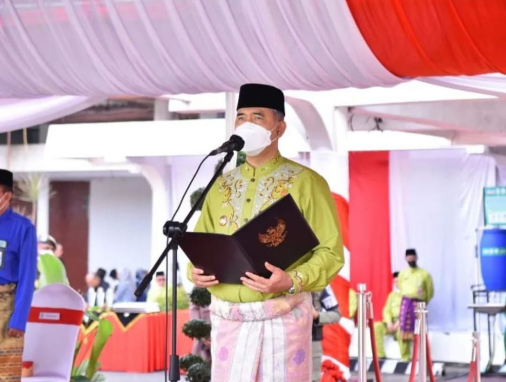 Walikota Fasha Pimpin Upacara Peringatan HUT 76 Pemerintah Kota Jambi