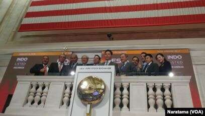Perusahaan Indonesia Melantai di Bursa Saham Wall Street, New York