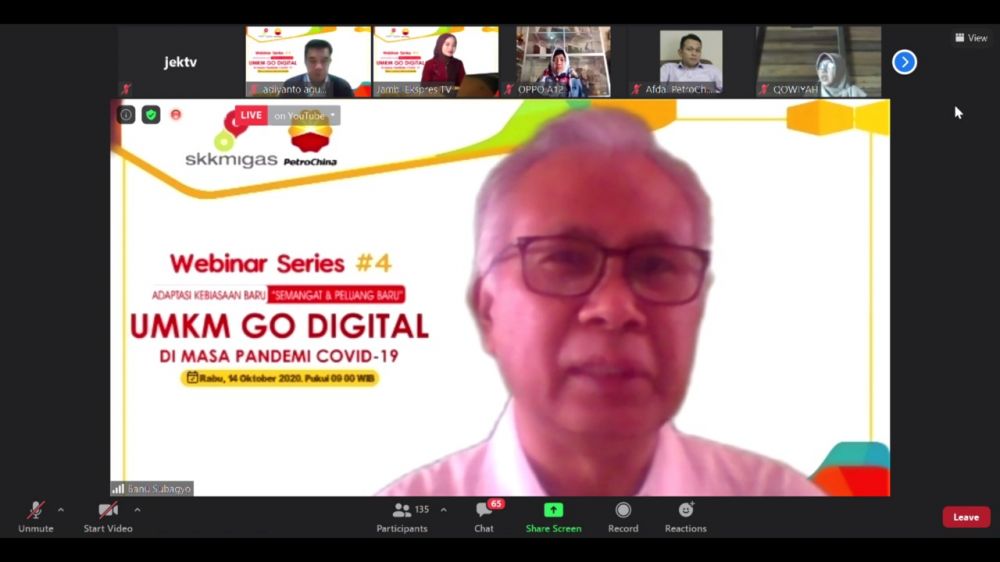 SKK Migas - PetroChina Sukses Gelar Webinar UMKM Go Digital di Masa Pandemi Covid-19