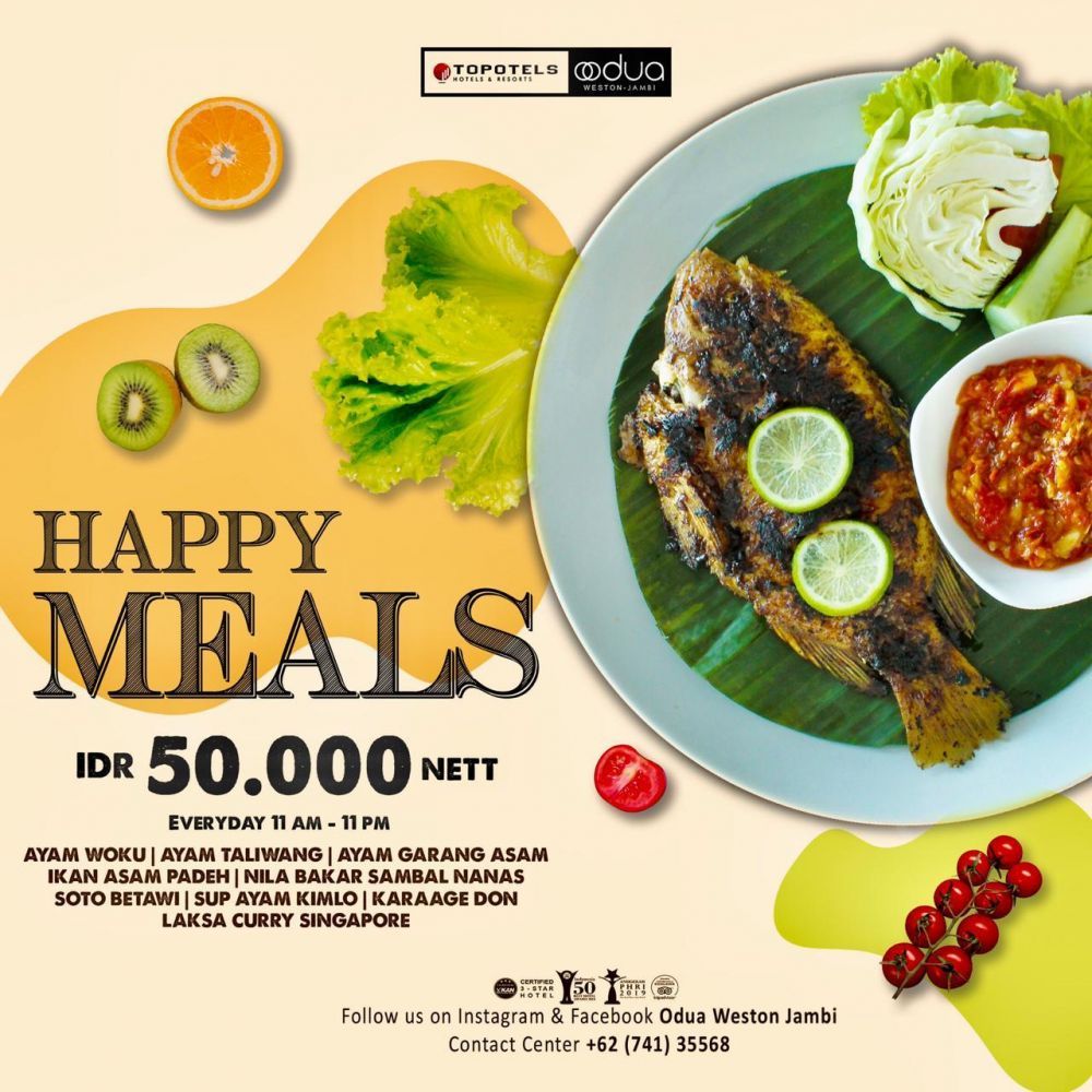 Odua Weston Luncurkan 2 Promo Baru, Promo Happy Meal dan Promo Hotel