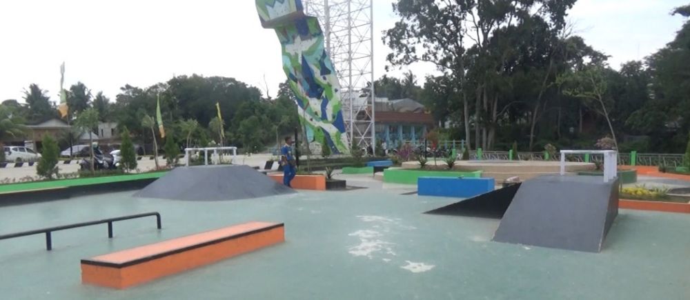 Baru Sebulan Resmi Difungsikan, Bangunan Skateboard Danau Sipin Retak