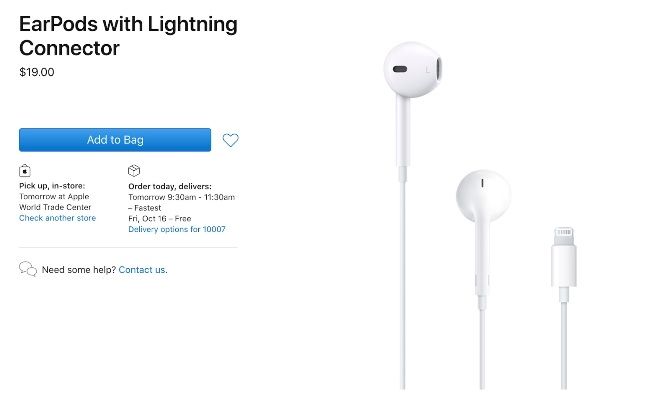 Tak Ada di Paket Penjualan, Apple Turunkan Harga EarPods Dan Adaptor