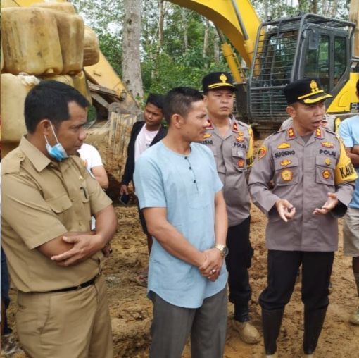 Tim Gabungan Tarik 13 Excavator dari Lokasi PETI di Sarolangun