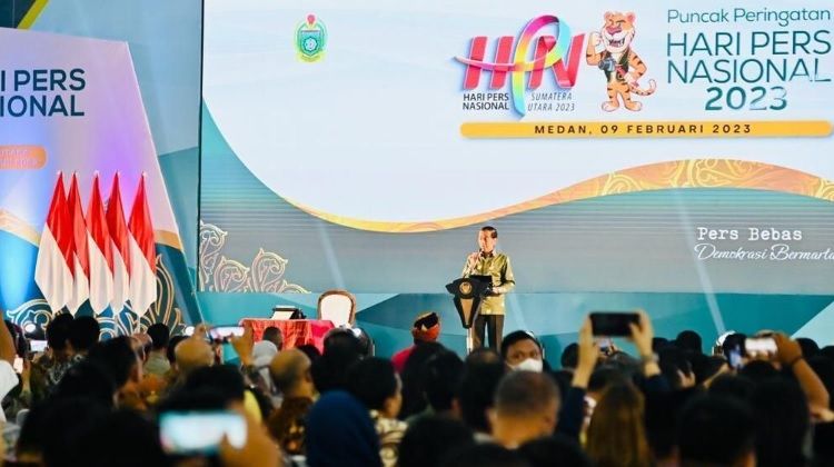 Puncak Acara Hari Pers Nasional 2023, Presiden RI Jokowi : Pers Penopang Utama Demokratisasi Indonesia