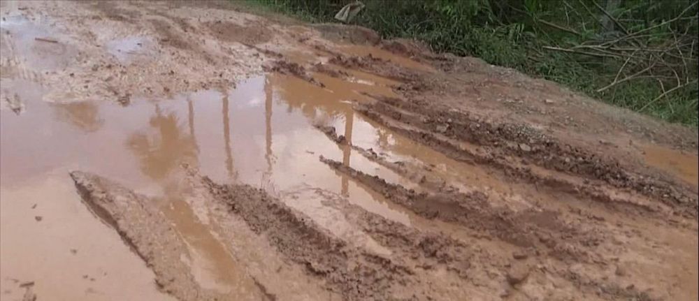 Jalan Provinsi Di Tanjab Timur Rusak Parah