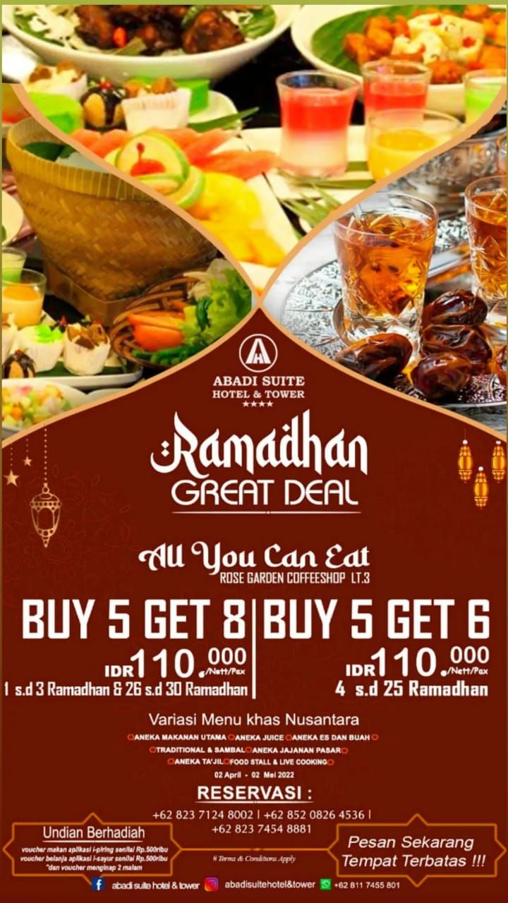 Nikmati Kebersamaan Selama Ramadhan, Abadi Suit Hotel Tawarkan Promo Ramadhan Great Deal