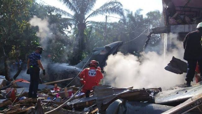 Pilot Pesawat TNI Jatuh Keadaan Selamat