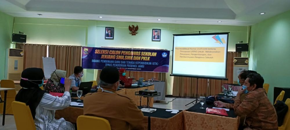 Disdik Provinsi Jambi bersa LPPKSPS dan LPMP Gelar Seleksi Bakal Calon Pengawas Sekolah