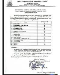 DPRD Tetapkan Lima Anggota KIP Provinsi Jambi Periode 2022-2026