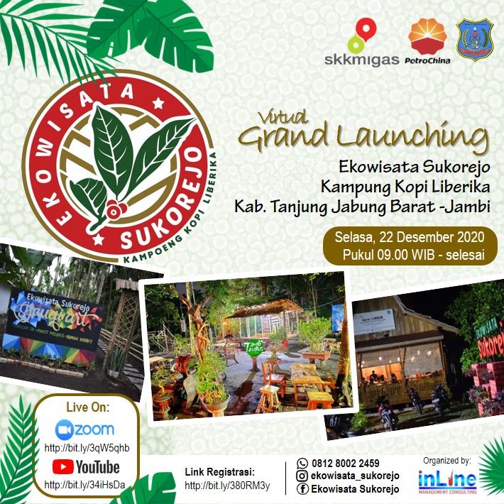 SKK Migas - PetroChina International Jabung Ltd. Gelar Virtual Grand Launching Ekowisata Sukarejo