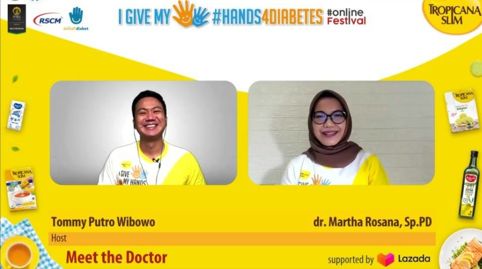 Tropicana Slim Dukung Diabetesi di Masa Pandemi melalui #Hands4Diabetes2021 Online Festival