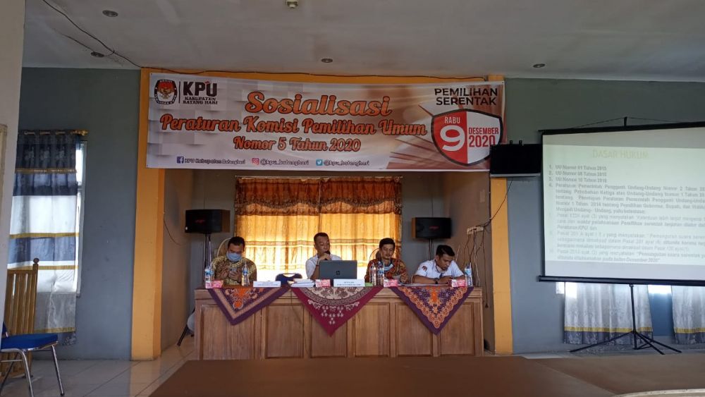 Jelang Pilkada, KPU Kabupaten Batangari Lakukan Sosialisasi Bersama Pers Batanghari