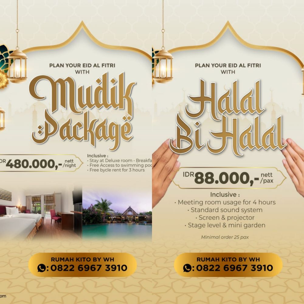 “Halal Bihalal” & “Mudik Package” Promo Eksklusif Rumah Kito Resort Hotel Jambi By Waringin Hospitality menyambut Idul Fitri 1443H