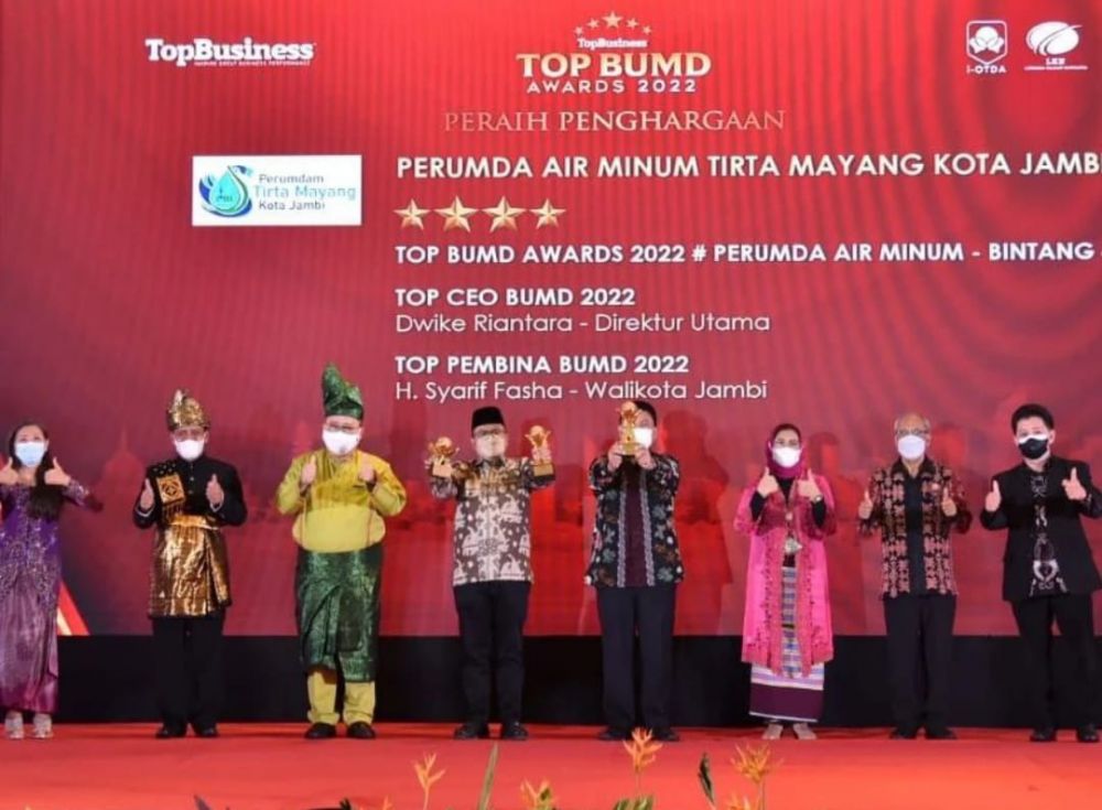Pemerintah Kota Jambi Borong Penghargaan Top BUMD Awards